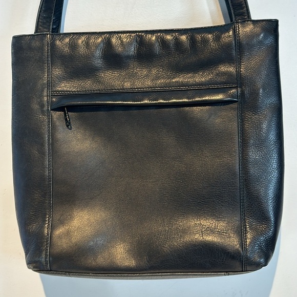 Derek Alexander Black Leather Tote Shoulder Bag - Picture 14 of 14